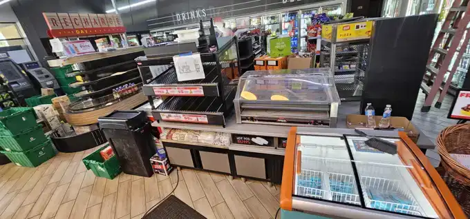 Wide view across the remodeled store interior.